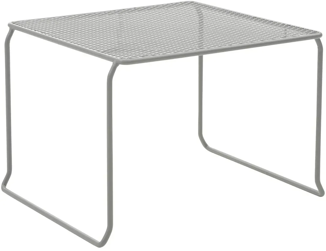 Gartencouchtisch Haru aus Metall, stapelbar, 54x54 cm, Slate Grey