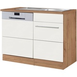 Held Spülenschrank »Wien«, Breite 110 cm, inkl. Möbelfront für teilintegrierbaren Geschirrspüler,