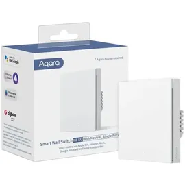 Aqara Smart Wall Switch H1 (With Neutral, Single Rocker) weiß (HomeKit)
