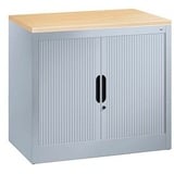 Californian Products CP Omnispace Rollladenschrank silber 1 Fachboden 80,0 x 42,0 x 72,0 cm