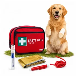 Flexeo Erste-Hilfe-Set für Hunden und Katzen, 24-teilig, gefüllt