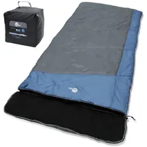 hlitmout XXL Daunen Deckenschlafsack, Extra Großer Schlafsack, 230 cm x 100 cm (Blau, 5 C bis -8 C)