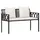 vidaXL 2-Seater 116 x 56 x 75 cm Schwarz