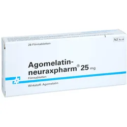 AGOMELATIN-neuraxpharm 25 mg Filmtabletten 28 St
