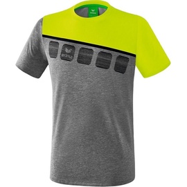 Erima 5-C Funktions-T-Shirt Kinder grau/gelb - 164
