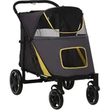 PawHut Hundewagen, Hundebuggy mit Kissen, Katzenbuggy
