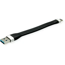 Roline USB-A auf USB-C 11 m Schwarz