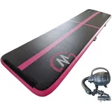 Airtrack Akrobatikbahn MASTER 500 x 100 x 10 cm - Schwarz und Pink