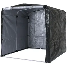 Proregal Fahrradgarage Foliengarage Aufbewahrungsgarage Garagenzelt Anthrazit HxBxT 201x201x201cm