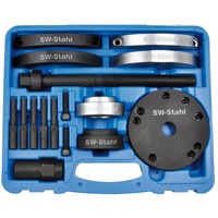SW-Stahl 301050L Kompaktlager Werkzeugsatz 16-teilig I KFZ Werkzeug VAG I Kfz-Werkzeugsatz zum EIN- und Ausbau der Lagereinheiten