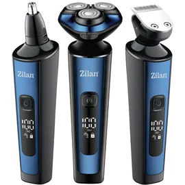 Zilan 4in1 Elektrischer Rasierer Blau
