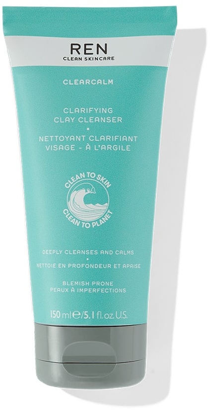 REN Clean Skincare Clear Calm 3 Clarifying Clay Cleanser  (150 )