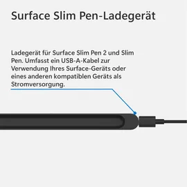 Microsoft Surface Slim Pen Charger Schwarz 8X2-00002