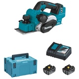 Makita DKP181RTJ Akku-Hobel inkl. MAKPAC + 2 Akkus 5.0Ah