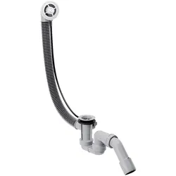 hansgrohe Flexaplus Wannen Ablaufgarnitur und Überlaufgarnitur Grundset mit flexiblem Überlaufschlauch 58140180