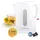 GOURMETmaxx Wasserkocher 1 l Weiß/Grau