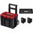 Einhell E-Case L Werkzeugtrolley mit Rädern rot|schwarz 44 x 38,5 x 60 cm