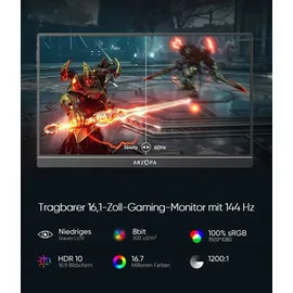 Arzopa Z1FC 16'' Portabler Monitor