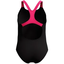Speedo Medley Logo Medalist Badeanzug Schwarz/Pink 176