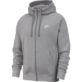 Nike Sportswear Club Fleece Herren-Hoodie Dark Grey Heather/Matte Silver/White XXL