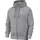 Nike Sportswear Club Fleece Herren-Hoodie Dark Grey Heather/Matte Silver/White XXL