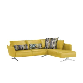 KOINOR Ecksofa Vineto ¦ gelb ¦ Maße (cm): B: 272 H: 83 T: 207.0