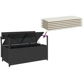 vidaXL Gartenbank 54 x 74 x 54 cm Schwarz
