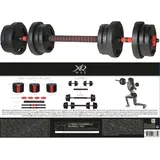 XQ Max 3-in-1 Kurzhantel- und Langhantel-Set 20 kg