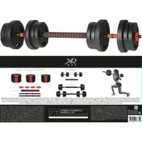 XQ Max 3-in-1 Kurzhantel- und Langhantel-Set 20 kg