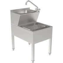 CombiSteel Edelstahl Handwaschbecken – freistehend, 50x70 cm