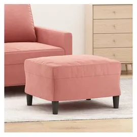 vidaXL Fußhocker Samt 60 x 50 x 41 cm Rosa