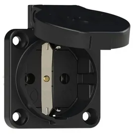 PCE Anbau-Steckdose IP54 Schwarz