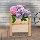Mojawo Blumenkasten 40 x 40 x 34 cm Braun