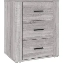 vidaXL Nachtschrank Grau Sonoma 50 x 36 x 60 cm Holzwerkstoff