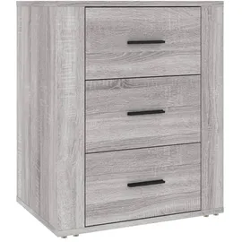 vidaXL Nachtschrank Grau Sonoma 50 x 36 x 60 cm Holzwerkstoff