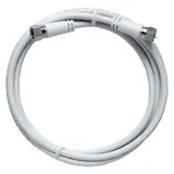 Axing Anschlusskabel [1x F-Stecker - 1x F-Stecker] 2.00 m 85 dB Weiß
