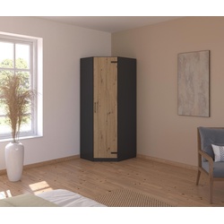 rauch Eckkleiderschrank »Butte« - 85x72x197cm - grau - Holz / Holz