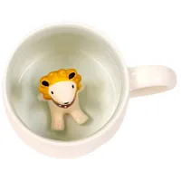 Intirilife Kaffeetasse 3D Teetasse Becher 300ml in Löwe |