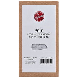 Hoover B001 Batterie Staubsauger Lithium, wiederaufladbar, Schwarz, Original-Akku, Hoover Besenstaubsauger Hoover Freedom 2in1, Freedom Handy