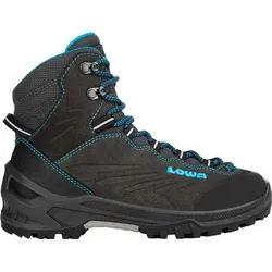 LOWA Kinder Multifunktionsstiefel CADIN GTX MID JR, ANTHRAZIT/TÜRKIS, 35