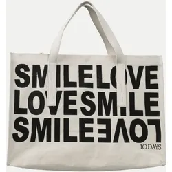 canvas shopper Weiß