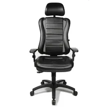 TOPSTAR Head Point RS mit Armlehnen und Kopfstütze schwarz / schwarz
