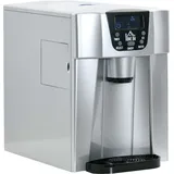 Homcom Eiswürfelmaschine, Ice Maker 9 Eiswürfel in 6-10 Min., 12kg/24h, mit 2L Wassertank, Eiswürfelbereiter mit Selbstreinigungsfunktion, Silber - Silber