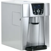 Homcom Eiswürfelmaschine, Ice Maker 9 Eiswürfel in 6-10 Min., 12kg/24h, mit 2L Wassertank, Eiswürfelbereiter mit Selbstreinigungsfunktion, Silber - Silber