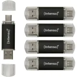 Intenso Twist Line 3.2 GB, USB-A, USB-C Stick Grau