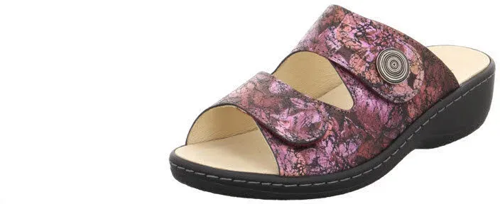 Longo Beq-Pantl-Wörishf-30 Damen Pantoletten rot/metallic 37