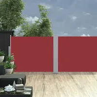 VidaXL Ausziehbare Seitenmarkise 1,4 x 10 m rot