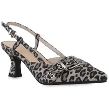 VAN HILL Damen Slingpumps in Leopard