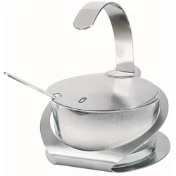METRO PROFESSIONAL Zucker-/Parmesanspender, Glas/Edelstahl, 13.3  cm, 212 ml, mit Löffel
