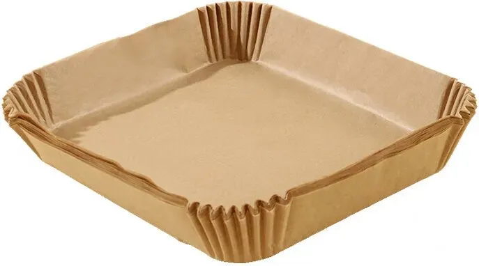 BJ 20 cm Quadratische Heißluftfritteusen-Papiere, 50 Stück